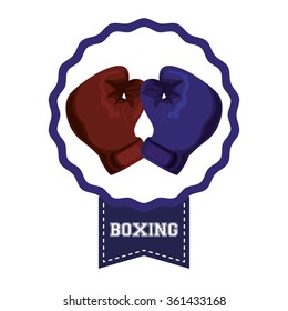 Boxing icon design 