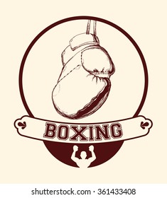 Boxing icon design 