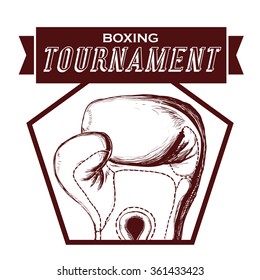 Boxing icon design 