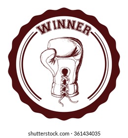 Boxing icon design 