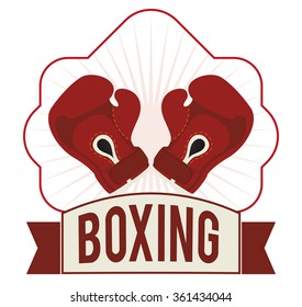 Boxing icon design 