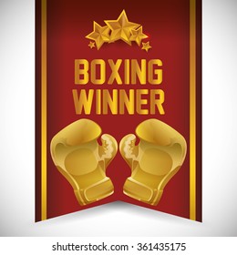 Boxing icon design 