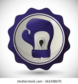 Boxing icon design 