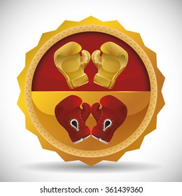 Boxing icon design 