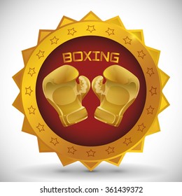 Boxing icon design 