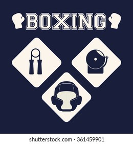 Boxing icon design 