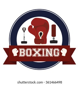Boxing icon design 