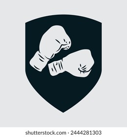 Boxing icon design vector graphic of template, sign and symbol