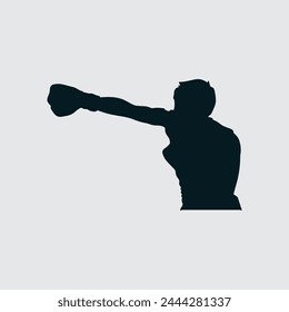 Boxing icon design vector graphic of template, sign and symbol