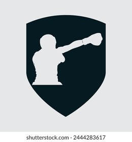 Boxing icon design vector graphic of template, sign and symbol