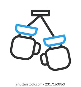 Boxing icon duocolor blue black colour sport illustration vector element and symbol perfect.