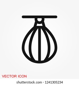 Boxing icon, equipment and sport vector graphics, symbol on a background