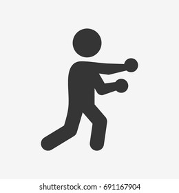 Boxing icon illustration isolated vector sign symbol