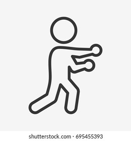 Boxing icon illustration isolated vector sign symbol