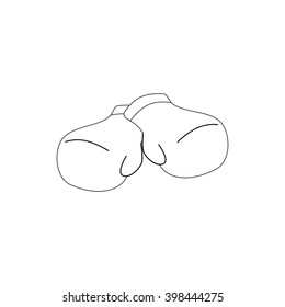 Boxing icon, isometric 3d style