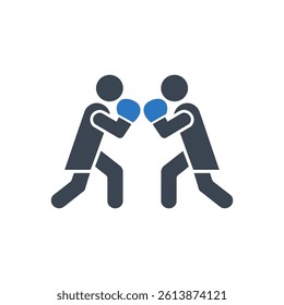 Boxing Icon On White Background