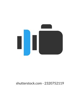 Boxing icon solid blue black colour sport illustration vector element and symbol perfect.