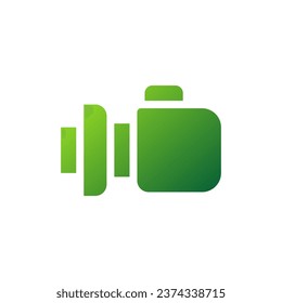 Boxing icon solid gradient green sport illustration vector element and symbol perfect.