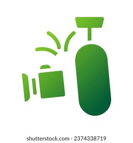 Boxing icon solid gradient green sport illustration vector element and symbol perfect.