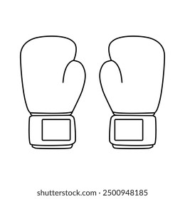 Vector de icono de boxeo. Guantes de boxeo ilustración signo. Símbolo deportivo o logotipo.