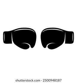 Vector de icono de boxeo. Guantes de boxeo ilustración signo. Símbolo deportivo o logotipo.