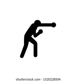 Boxing icon.  Vector illustration can be used for topics like sport, training center