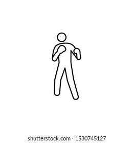 Boxing icon.  Vector illustration can be used for topics like sport, training center