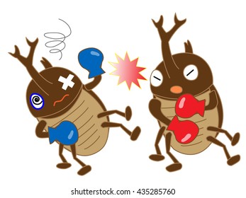 Boxing of the insect