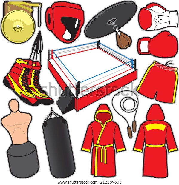 Boxing\
Items. Equipment used in the sport of boxing.\
