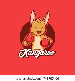 Boxing Kangaroo, Character Mascot Design 