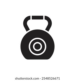 Boxing Kettlebell Filled Icon Vector Illustration