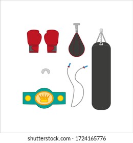 boxing kit. illustration for web and mobile design.