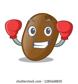 Boxing kiwifruit slices in the shape cartoon
