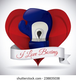boxing label design, vector illustration eps10 graphic 