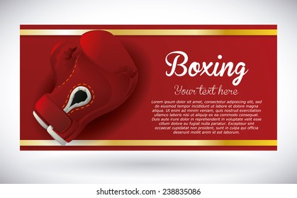 boxing label design, vector illustration eps10 graphic 