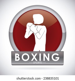 boxing label design, vector illustration eps10 graphic 