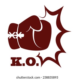 boxing label design, vector illustration eps10 graphic 