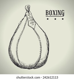 boxing label design, vector illustration eps10 graphic 