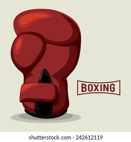 boxing label design, vector illustration eps10 graphic 