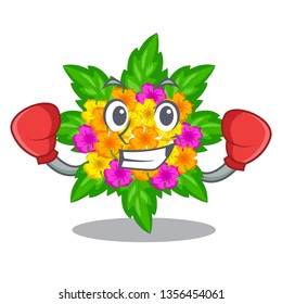 Boxing lantana flowers in the mascot pots