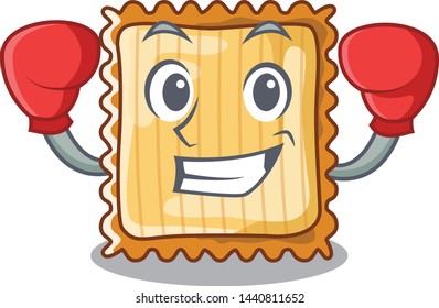 Boxing lasagne is put on character pan