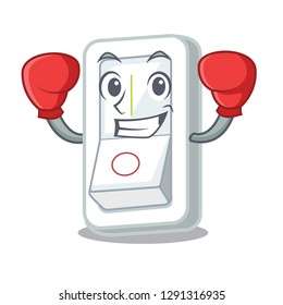 Boxing light switch in the cartoon shape