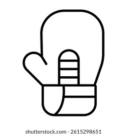 Boxing line icon vector  with white background.