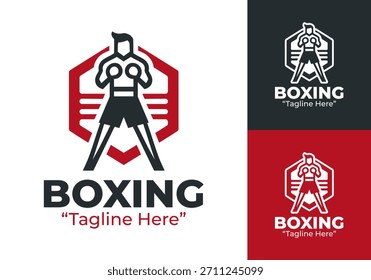 Boxing Logo Clean Competitive Fighting Mark