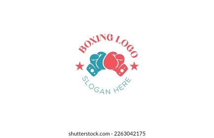 Boxing logo Design minimal Boxing club Logo Design template.