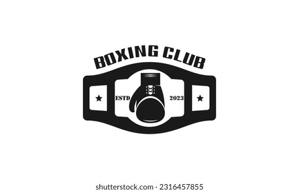 Vector de plantilla de diseño de logotipo de boxeo