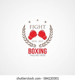 Boxing Logo Design Template. Vector Illustration