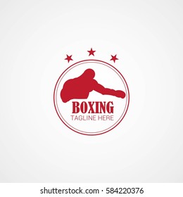 Boxing Logo Design Template. Vector Illustration