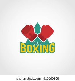 boxing logo design vector