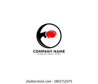 Boxing Logo Design Vector Template
